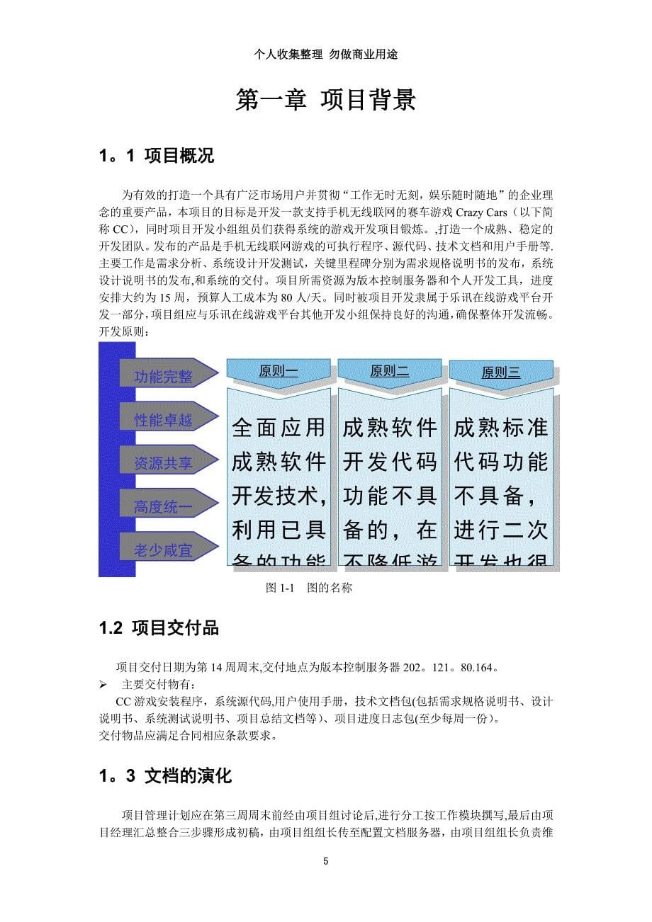 手机无线赛车游戏项目开发管理计划_第5页