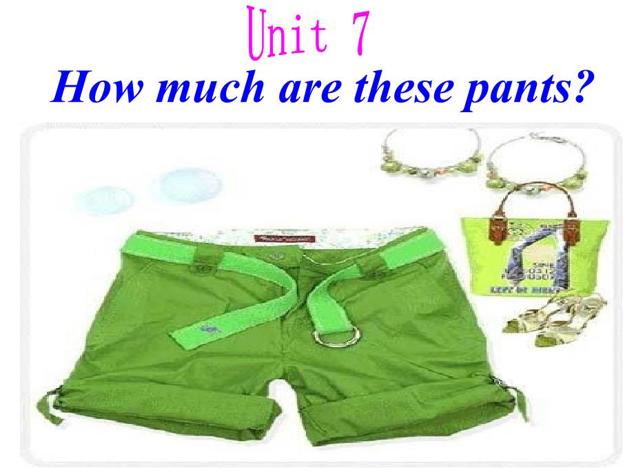 七年级上Unit7 How much are these pants1课件_第3页