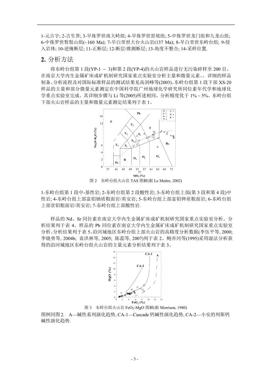 北京西山沿河城东岭台组火山岩成因及其地质意义1_第3页