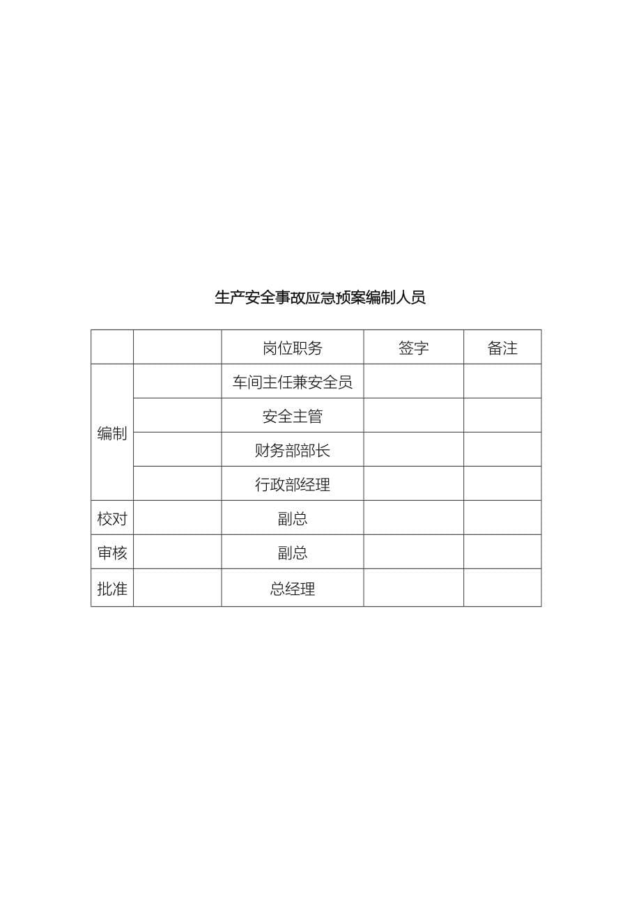 某矿业有限公司生产安全事故综合应急处置预案_第5页