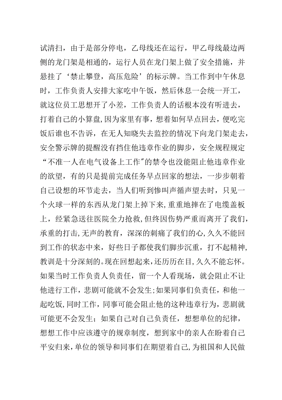 电力安全生产演讲稿范文1600字.doc_第2页