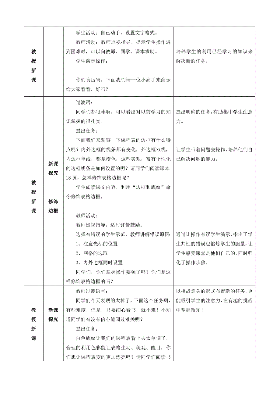 美化班级课程表（教案）_第3页