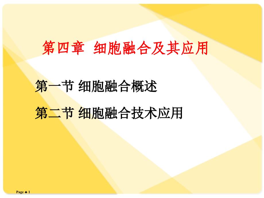 细胞融合及其应用ppt课件_第1页