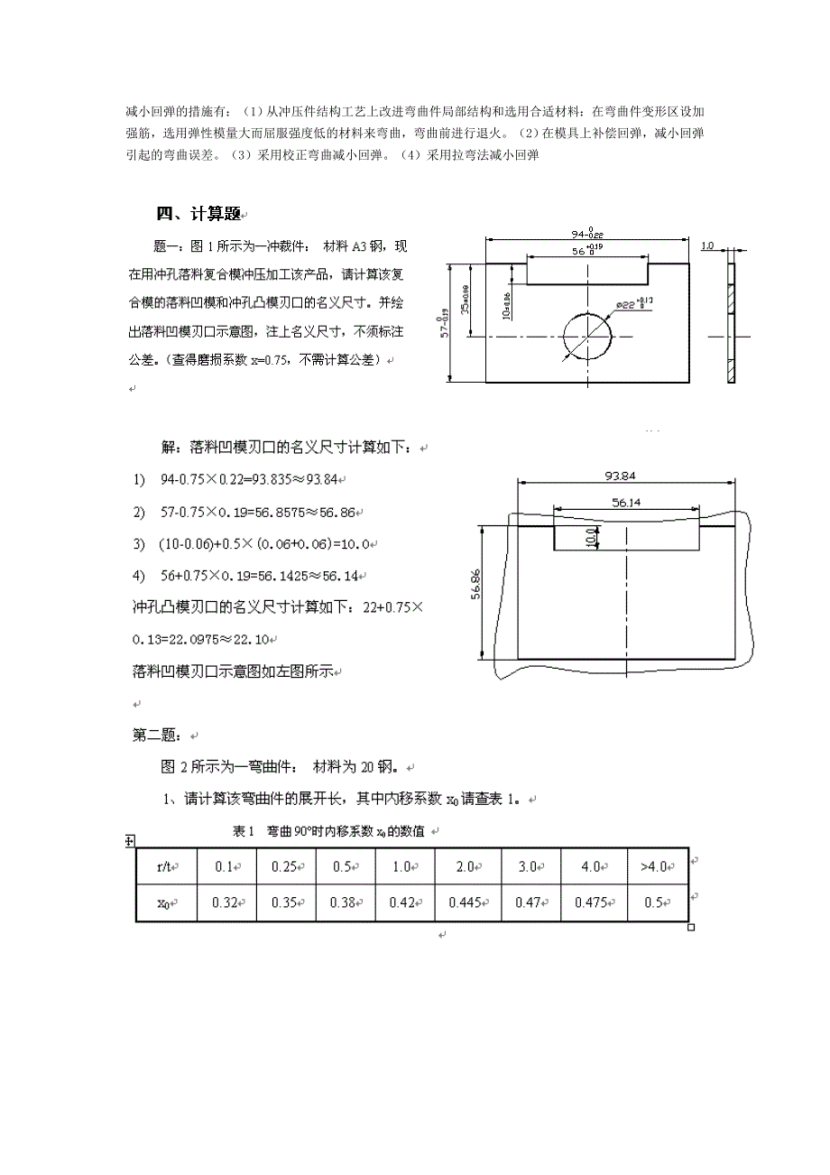 江西省自学考试冲压成型技术111复习重点05515冲压成型技术试卷doc_第4页