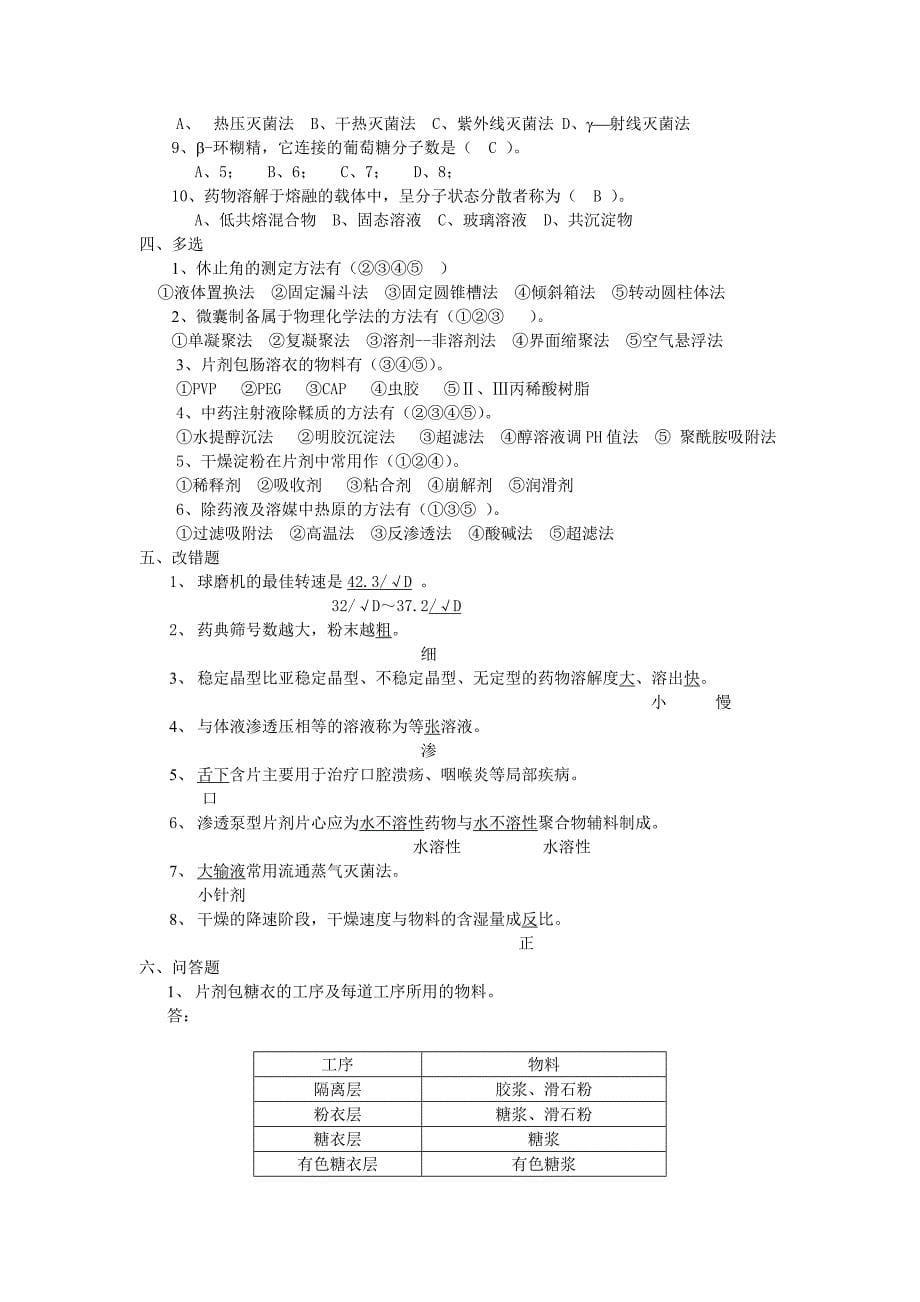 中药药剂学位考试_第5页