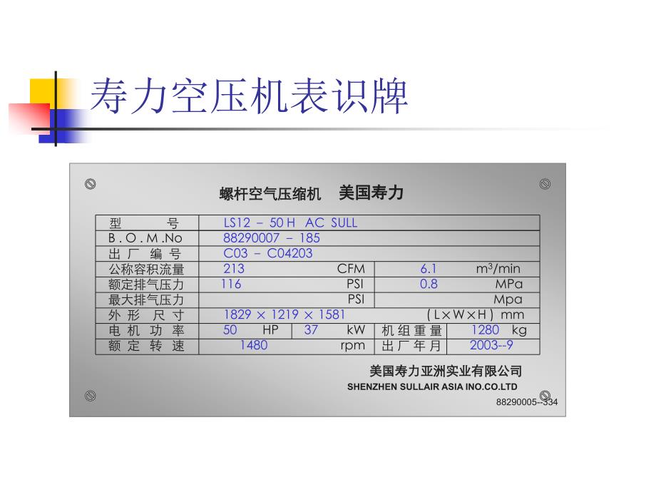 美国寿力空压机培训ppt课件_第3页