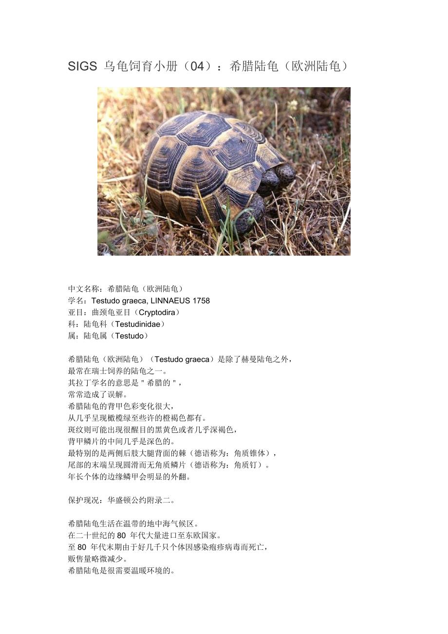SIGS 乌龟饲育小册.doc_第1页