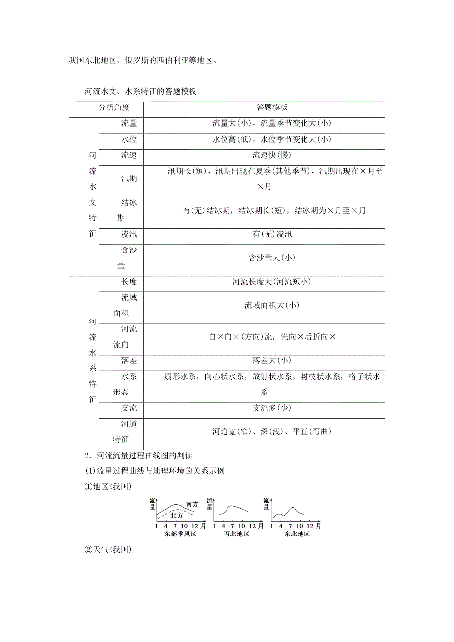 全国通用版高考地理大一轮复习第三章地球上的水第11讲河流特征及流量过程曲线图的判读优选学案_第3页