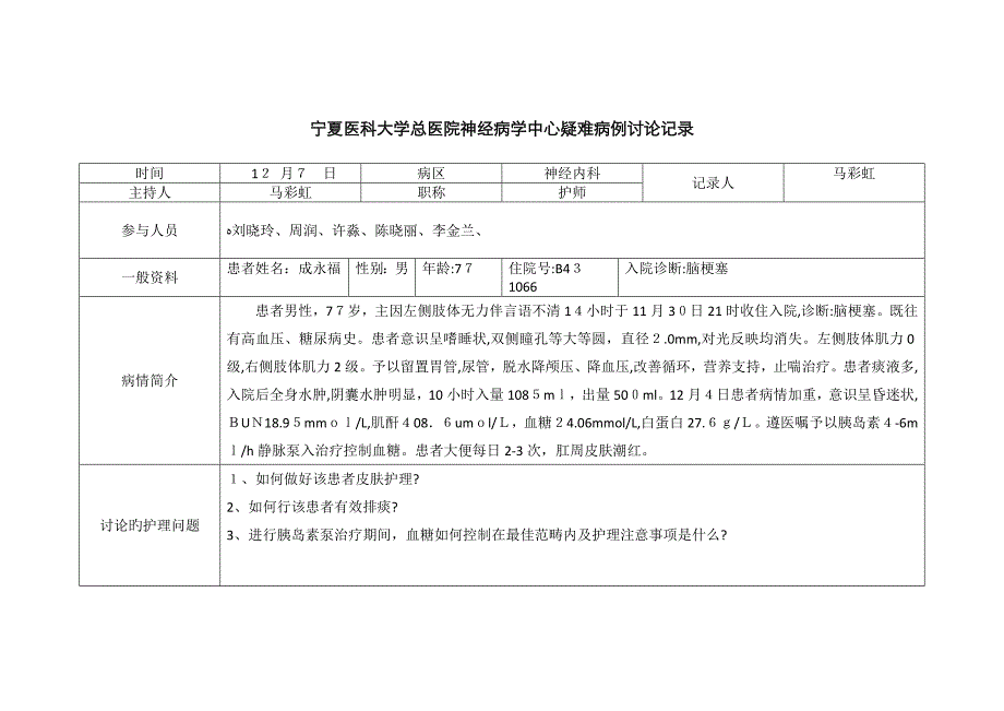 个案护理模板_第1页