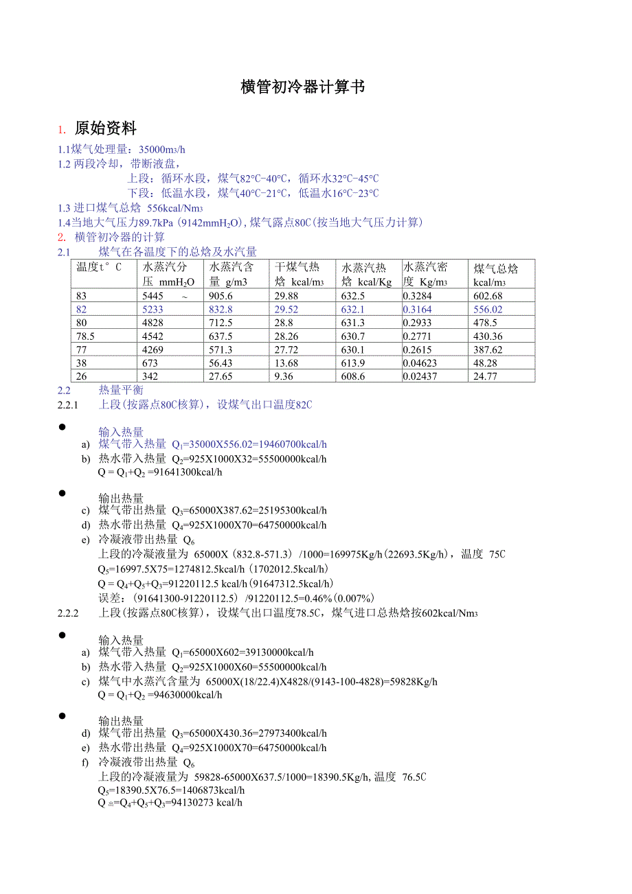 横管初冷器计算书_第1页