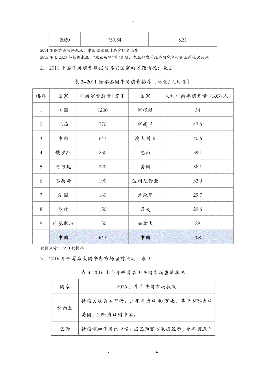 中国牛肉及牛排相关数据_第2页