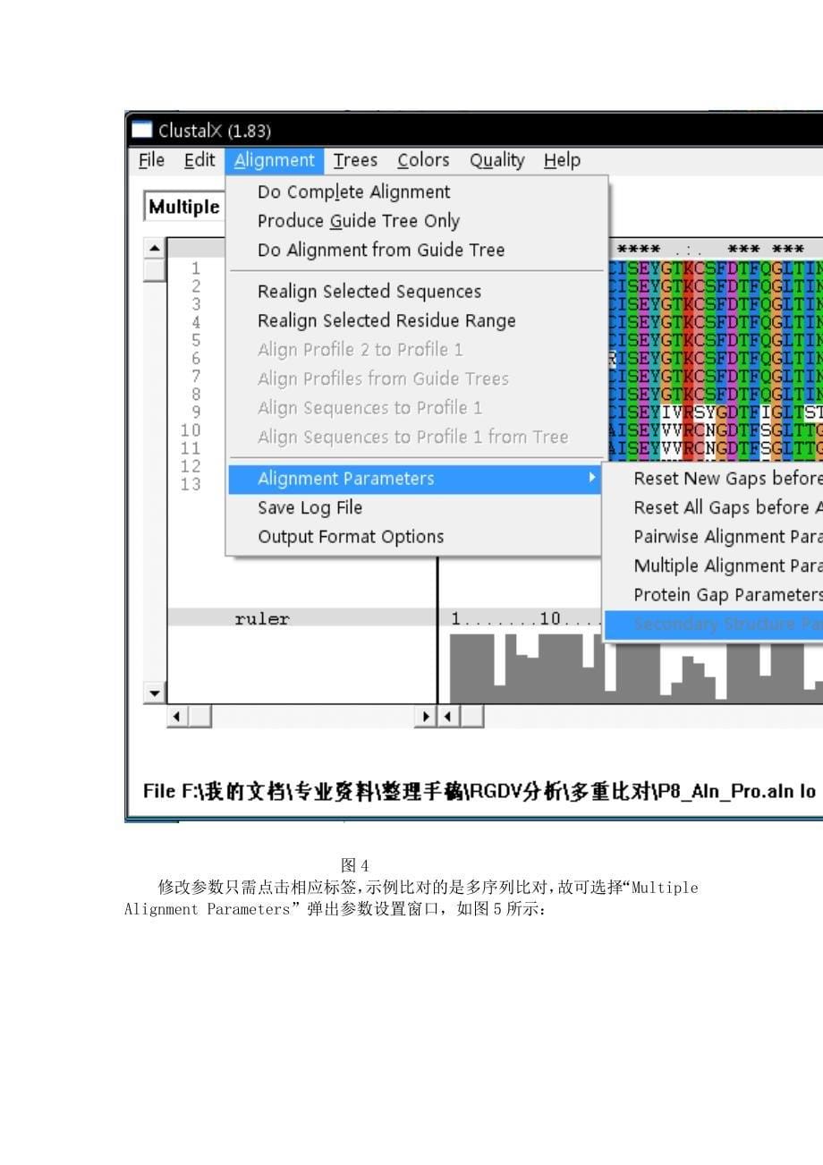 Clustalx-多重序列比对图解教程(图解使用).doc_第5页