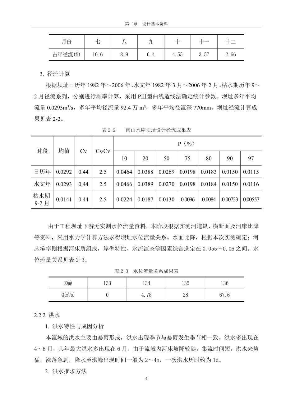 南山水库计算书_第4页