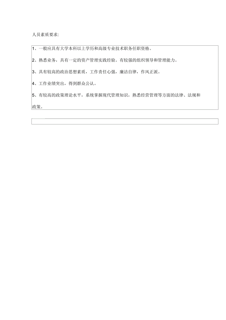 国投创兴资产管理公司总经理岗位说明书_第2页