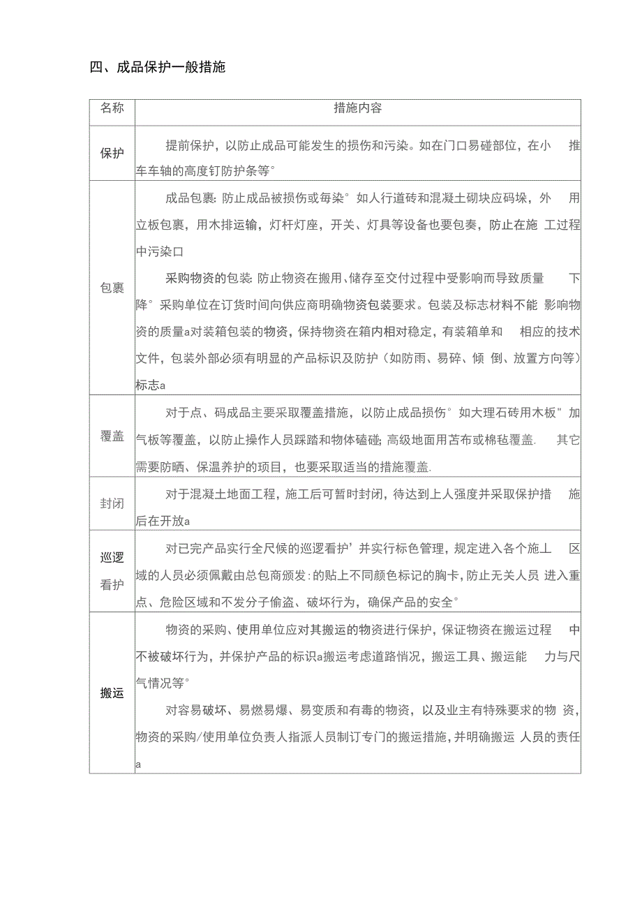 成品保护措施方案最全_第4页