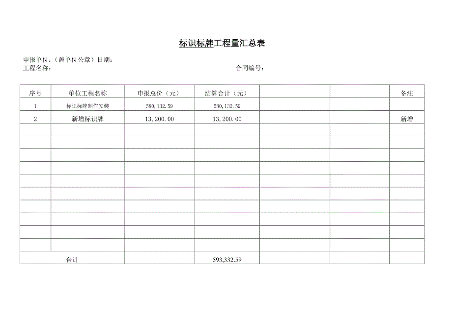 标识标牌工程竣工结算书.docx_第2页