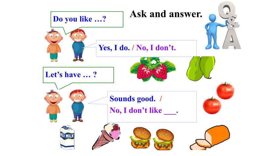 人教版七年级上册英语同步教学课件Unit6-SectionA(Grammar-Focus-3c)_第3页