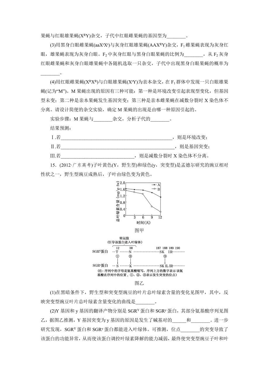 练习20生物的变异_第5页