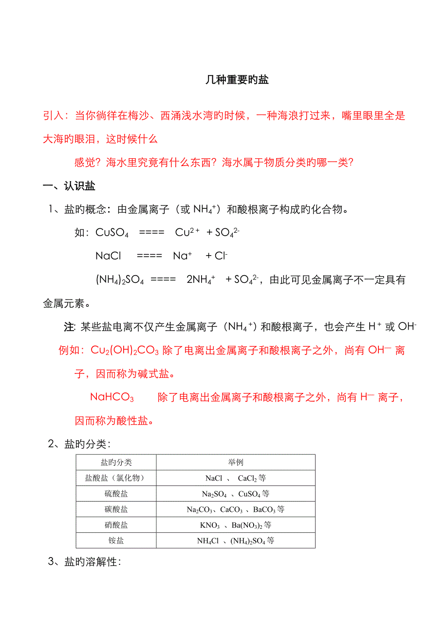 几种重要的盐讲义_第1页