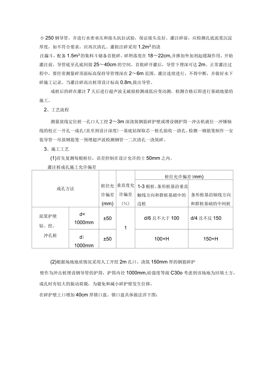 冲孔混凝土灌注桩施工方案_第2页