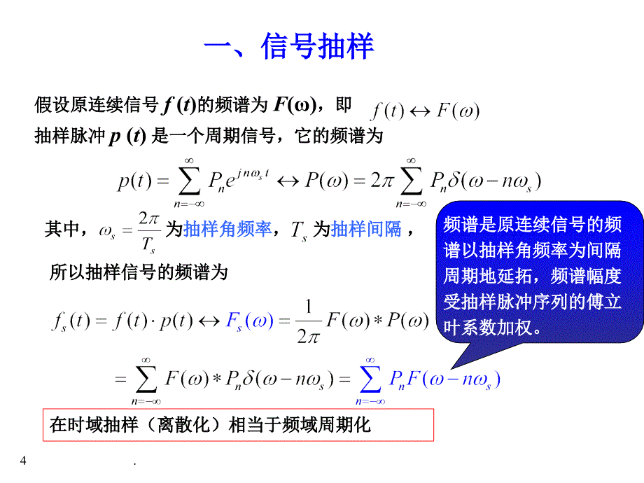 信号抽样与抽样定理信号抽样时域抽样定理连续时间信号的重建.PPT_第4页