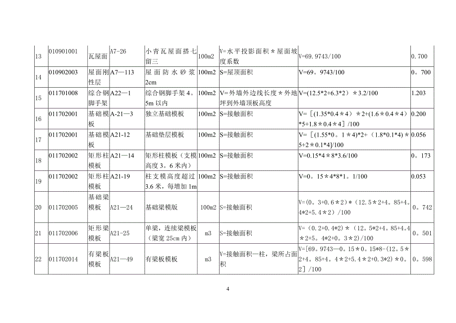 工程量计算书_第4页