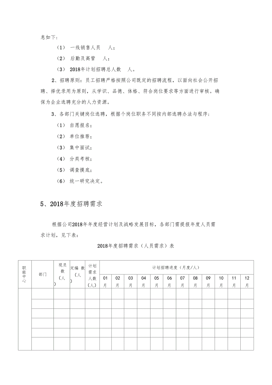 年招聘计划及预算Hina海纳人事_第5页