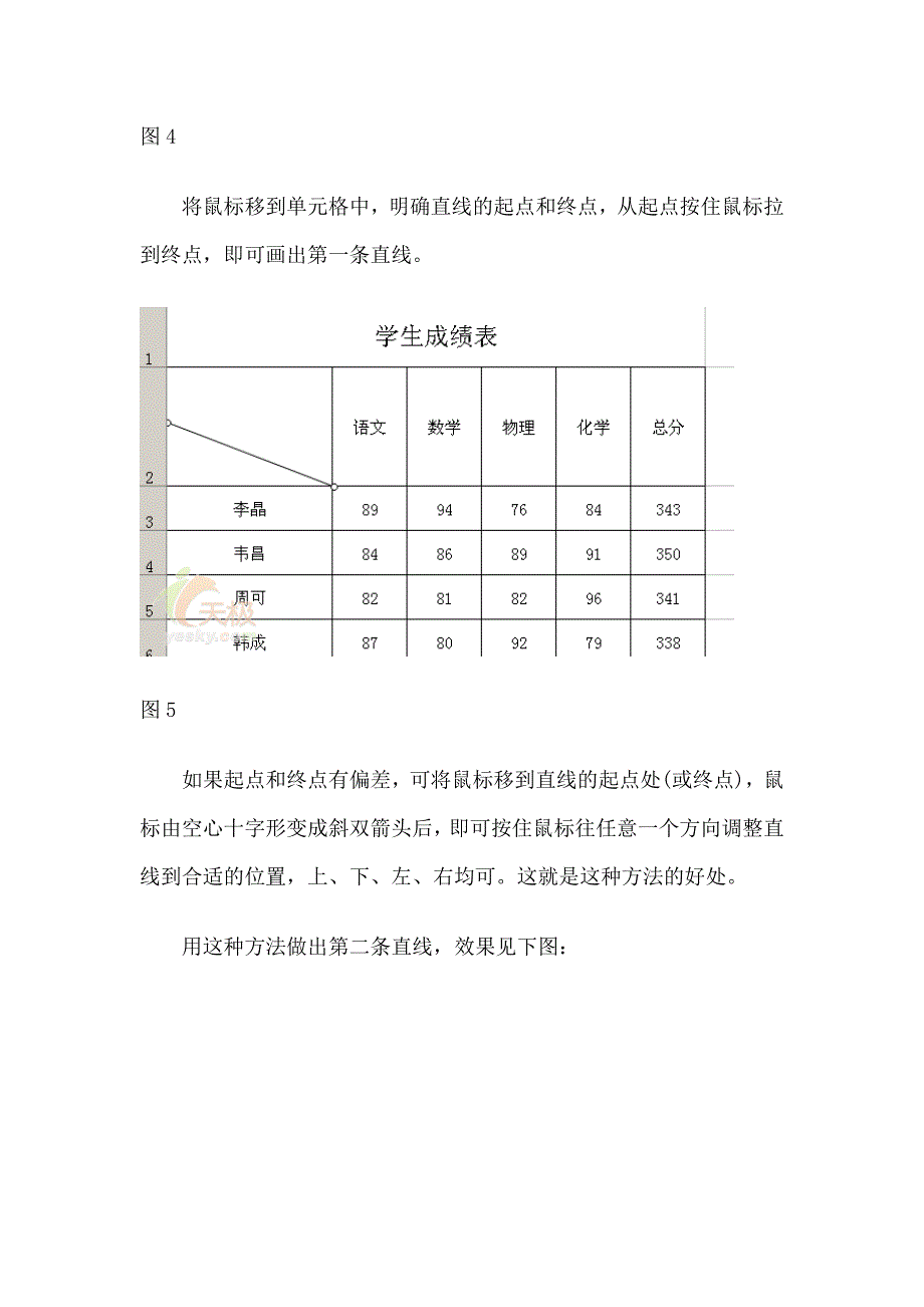 在表格中插入表头_第4页