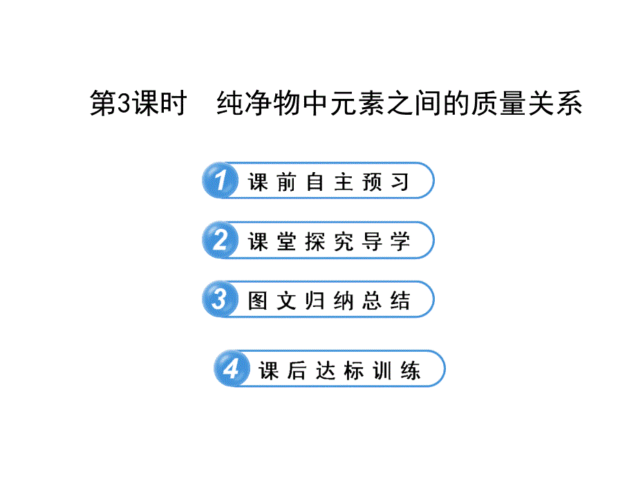 纯净物中元素之间的质量关系课件_第1页