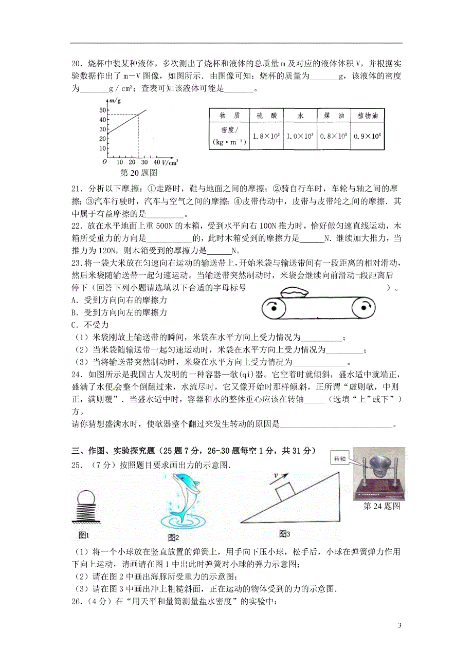 (完整版)江苏省苏州市高新区2015-2016学年八年级物理下学期期中试题苏科版.doc_第3页