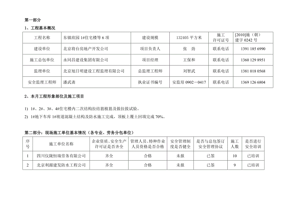 安全监理月报(样本)_第2页