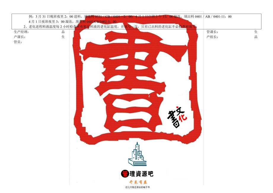 【管理精品】冰品现场管制表2（成型组）_第2页