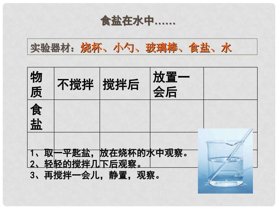 三年级科学上册 4.3 溶解课件2 湘教版_第4页