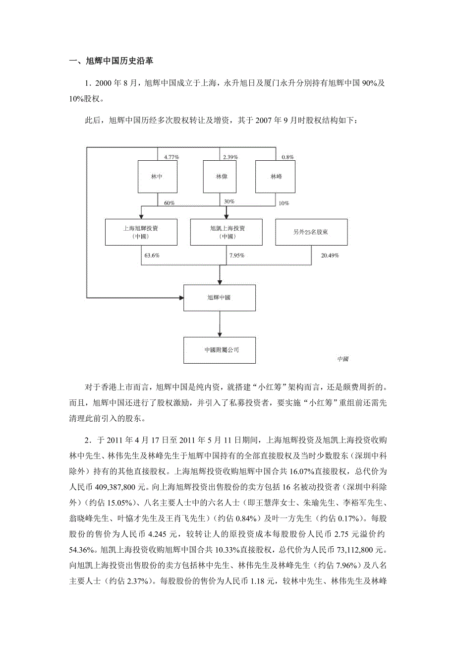 旭辉控股集团(00884-HK)-以“小红筹”方式于香港上市案例分析之四_第2页