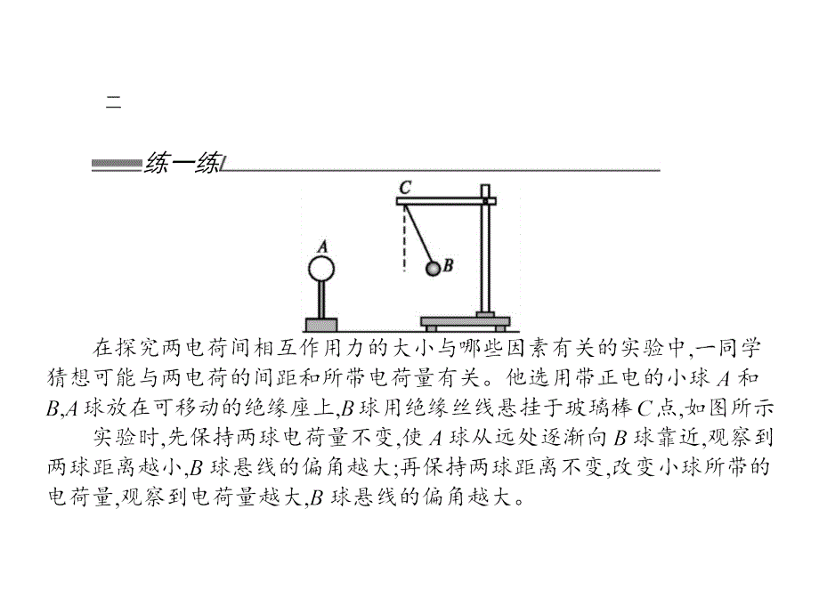 高中物理选修31沪科版课件：1.2 探究电荷相互作用规律 (共30张PPT)_第4页