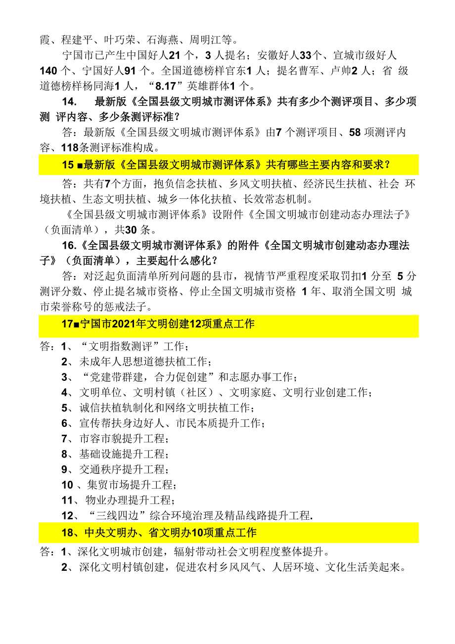 2021年度文明创建必背常识_第2页