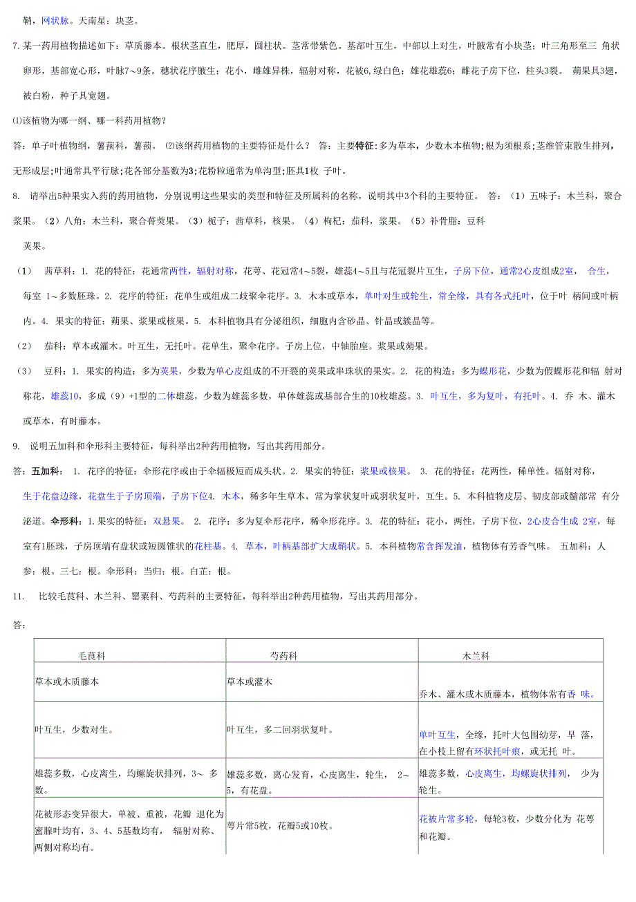 药用植物学名词解答_第3页