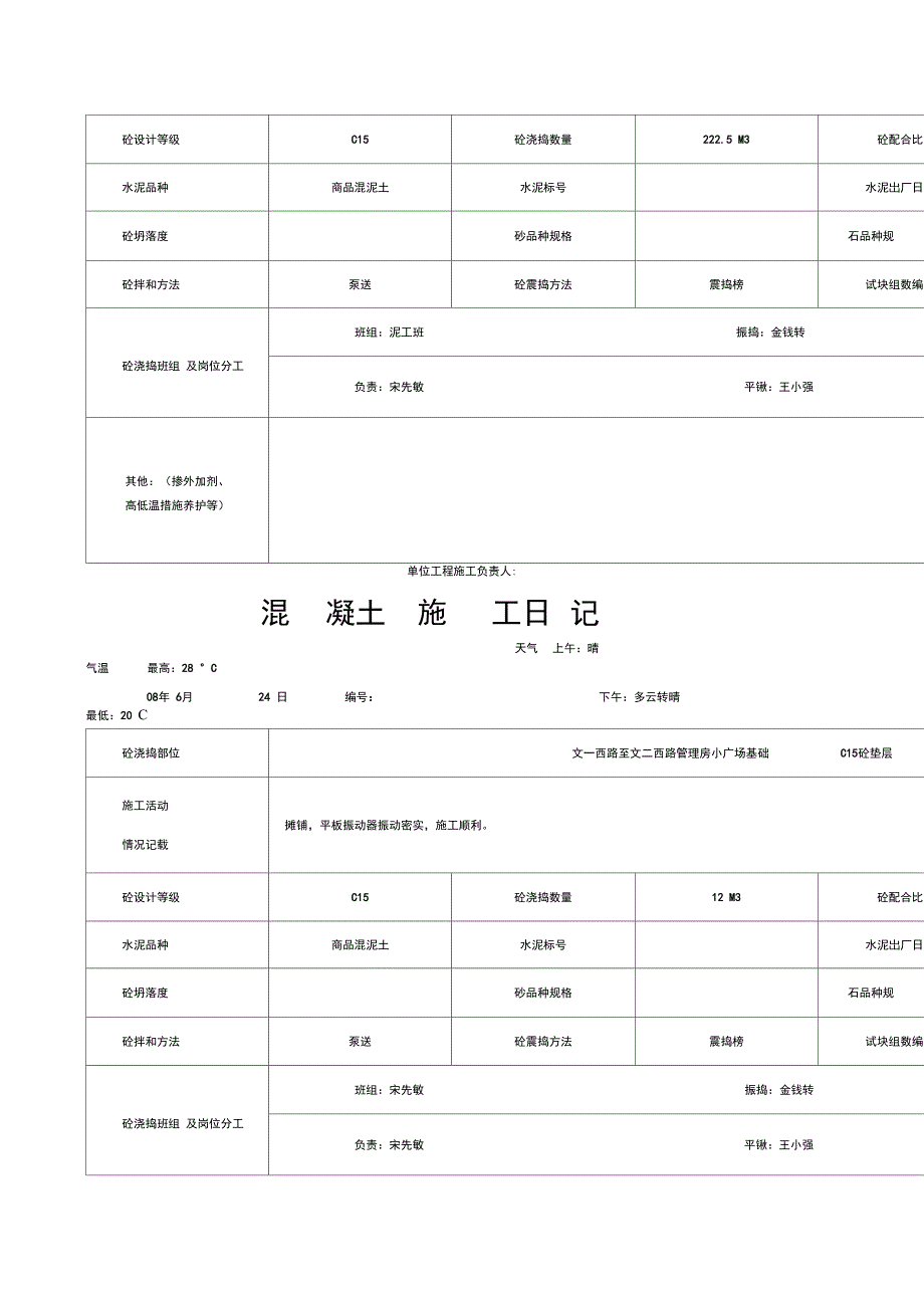 混凝土施工日记_第2页