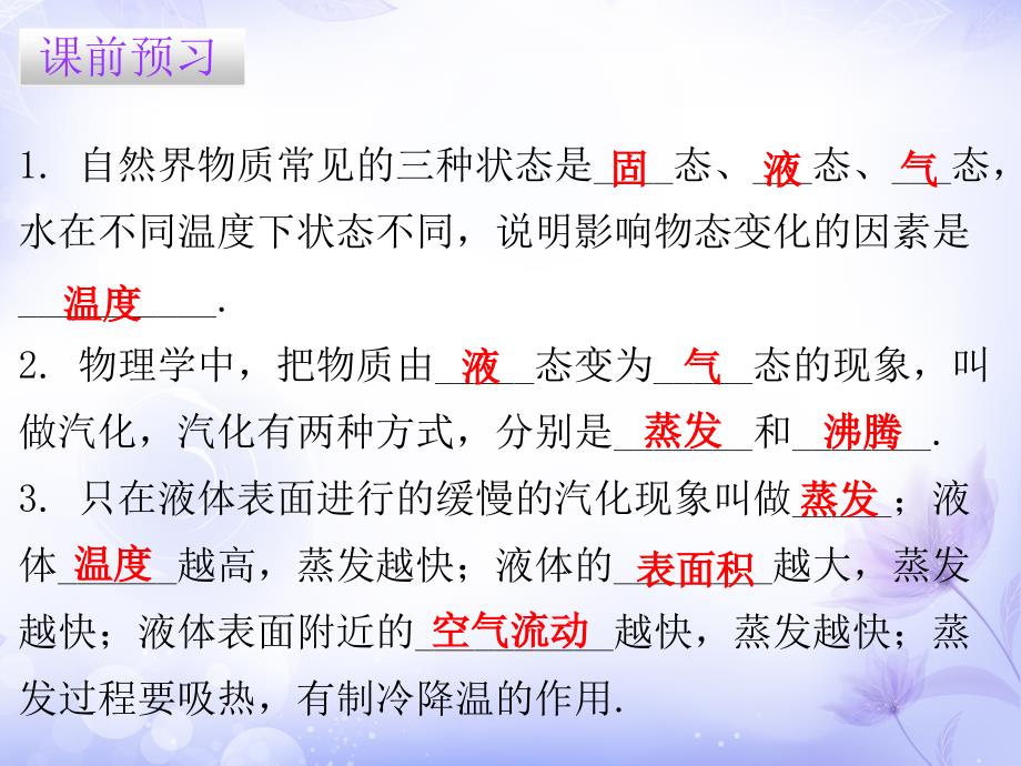 粤教沪科版八年级物理上册课件4.2探究汽化和液化的特点一共53张PPT_第2页