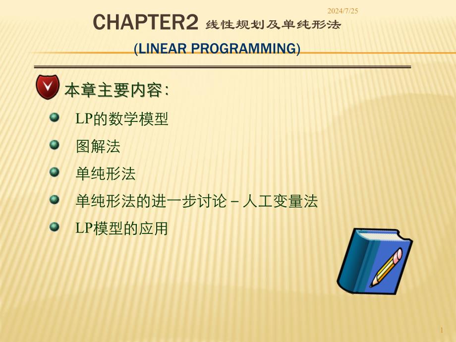 运筹学第二章线性规划ppt课件_第1页