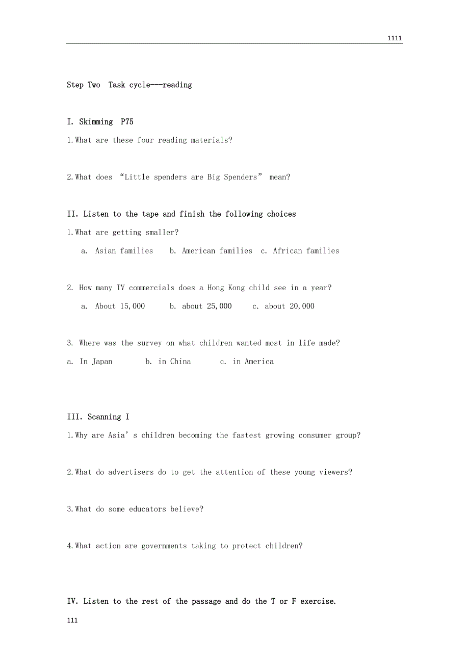 英语：Unit5-《Points-of-view》reading教案(牛津上海版S1B)_第4页