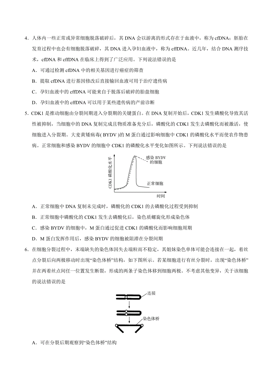 2020年新高考全国卷Ⅰ生物高考试题(山东)(含答案)_第2页