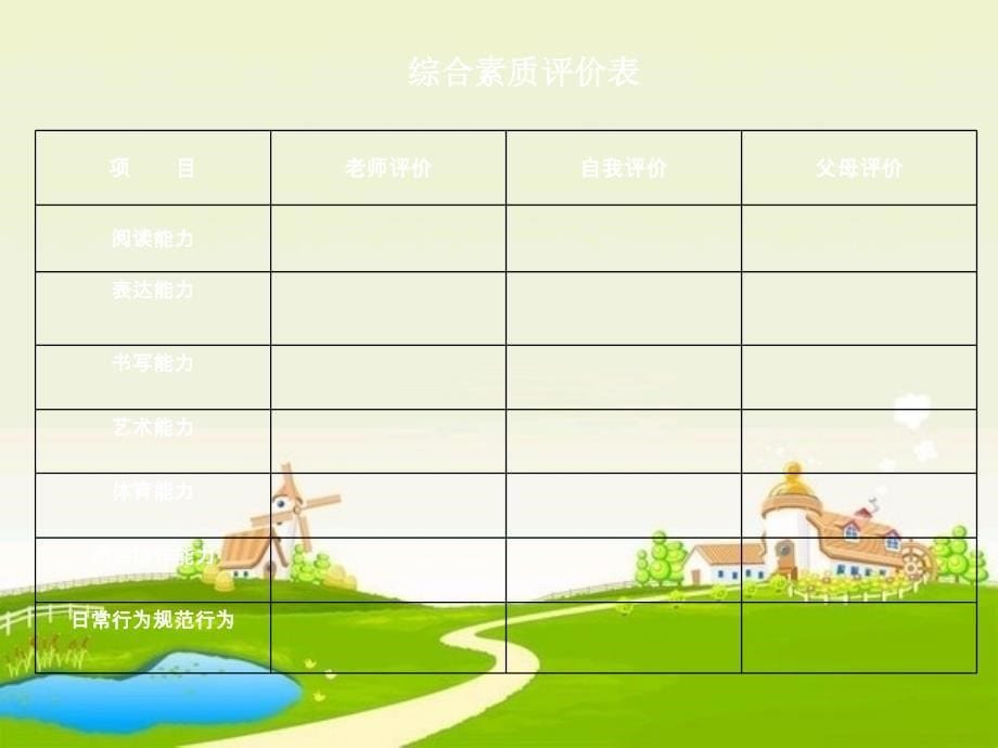 小学生成长档案模板46918.ppt_第5页