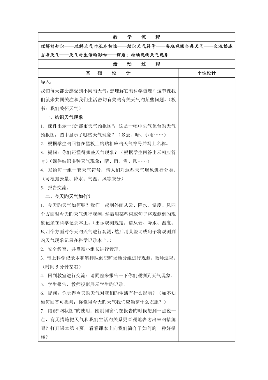 2022教科版小学科学四年级上册全册教案_第2页