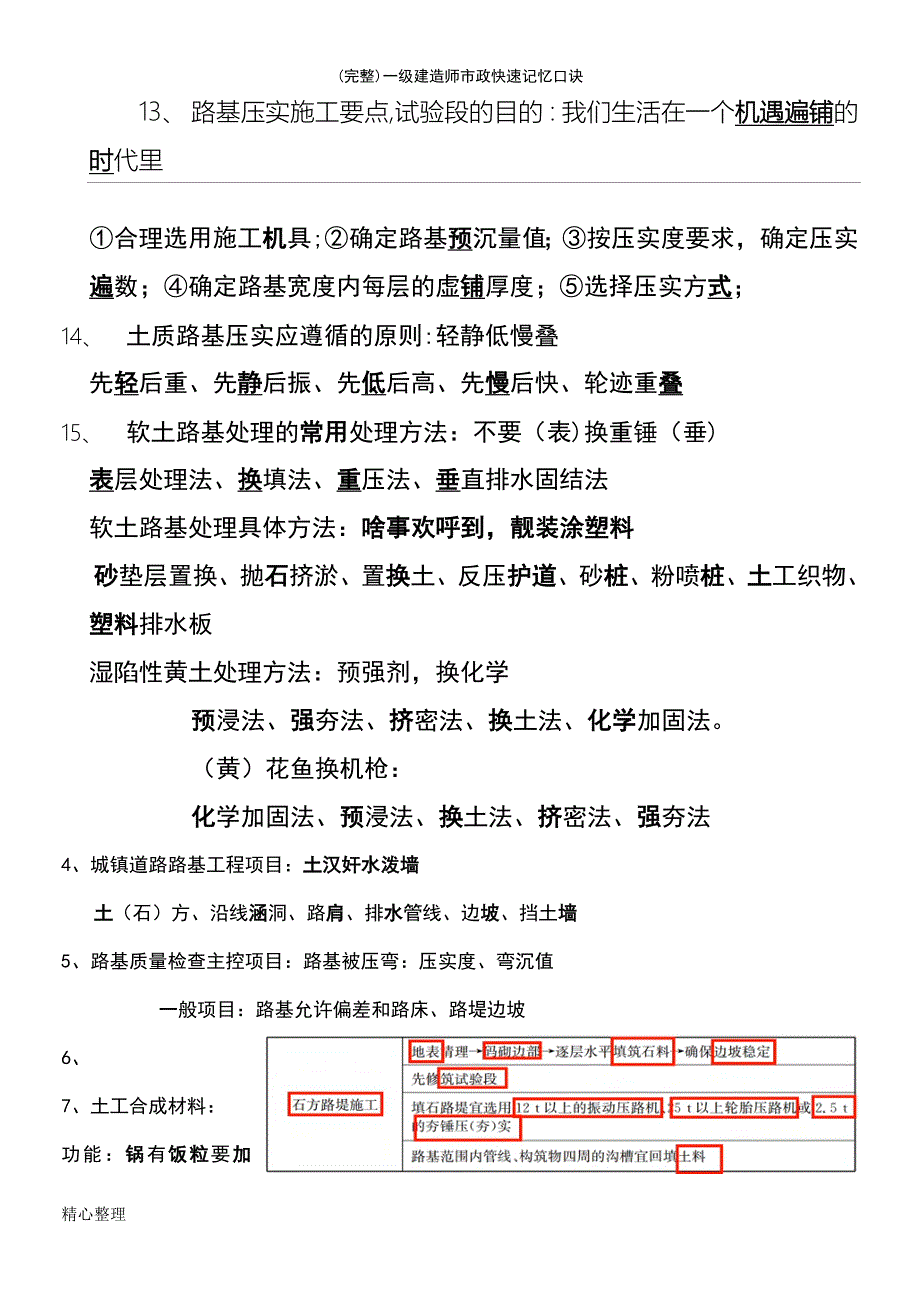 (最新整理)一级建造师市政快速记忆口诀_第2页