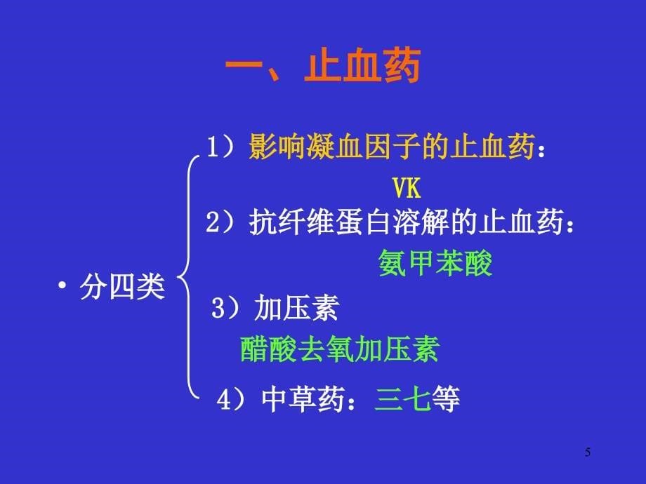 止血药与抗凝药课件_第5页