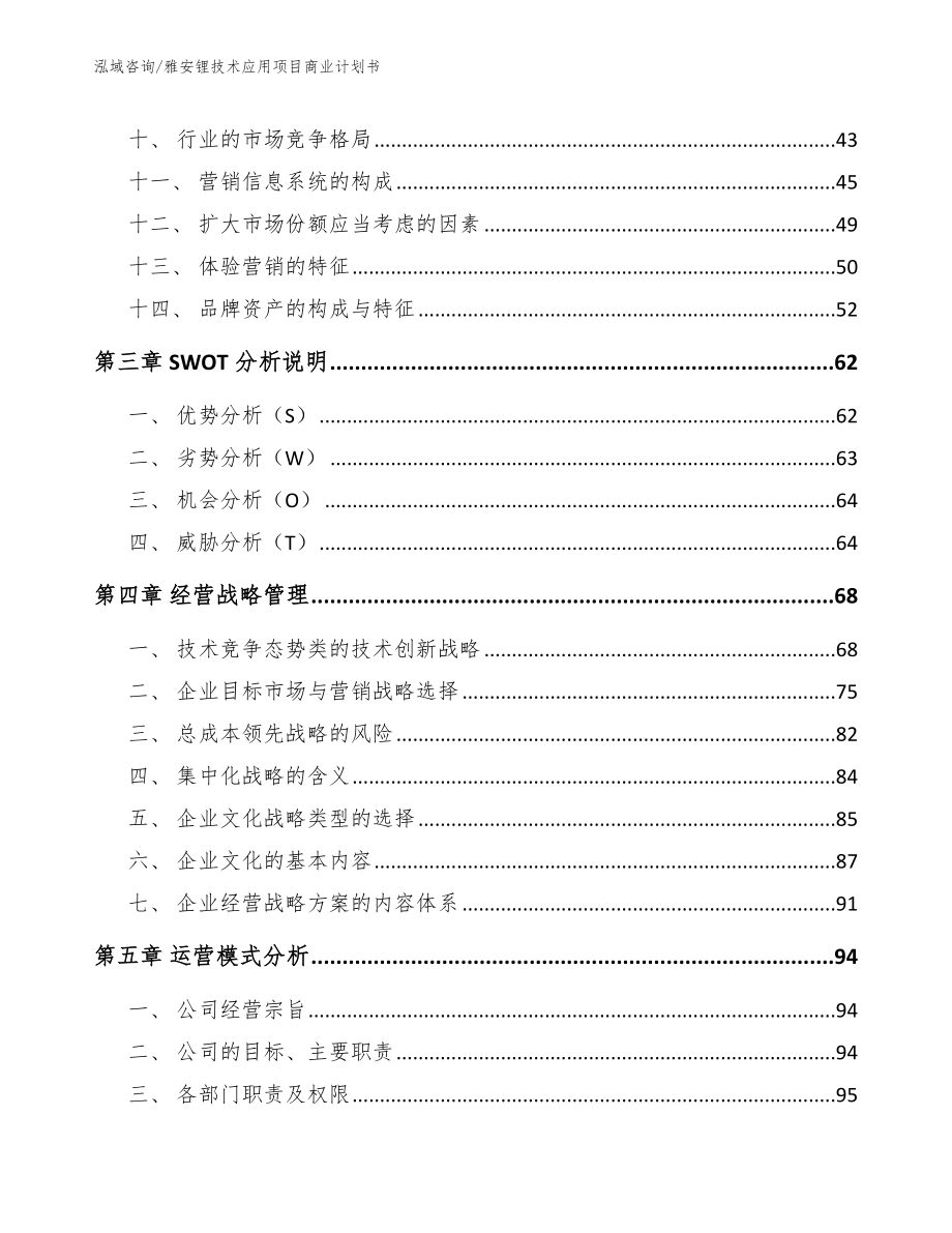 雅安锂技术应用项目商业计划书（范文）_第2页