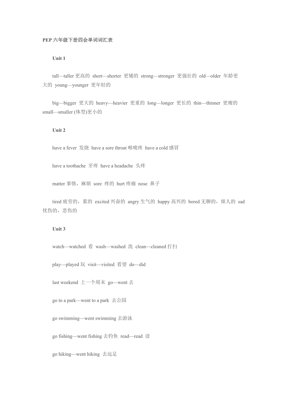 小升初英语考试基础词汇大全_第1页