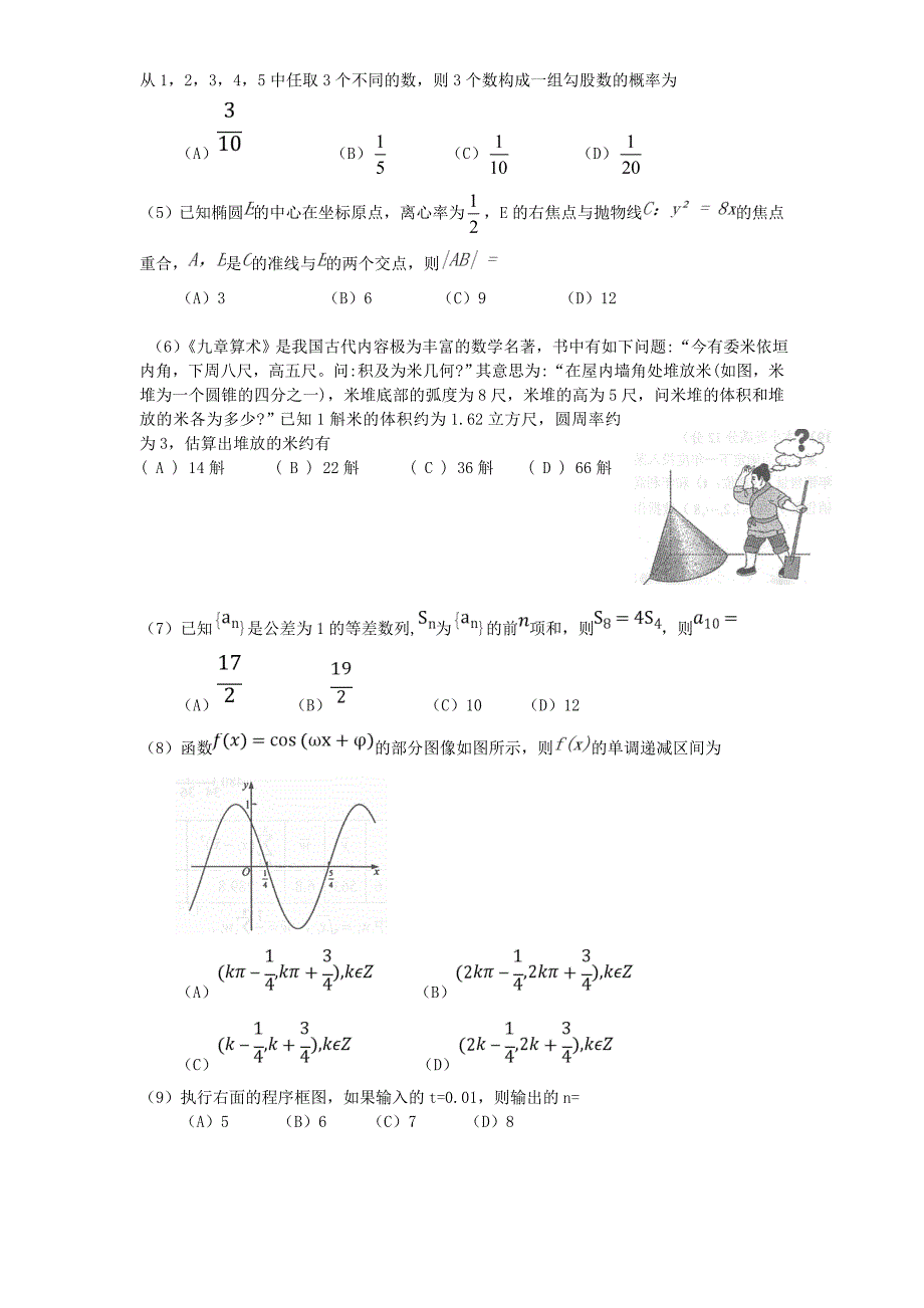 2015年高考全国卷1数学（文理）试卷分析及复习策略_第4页