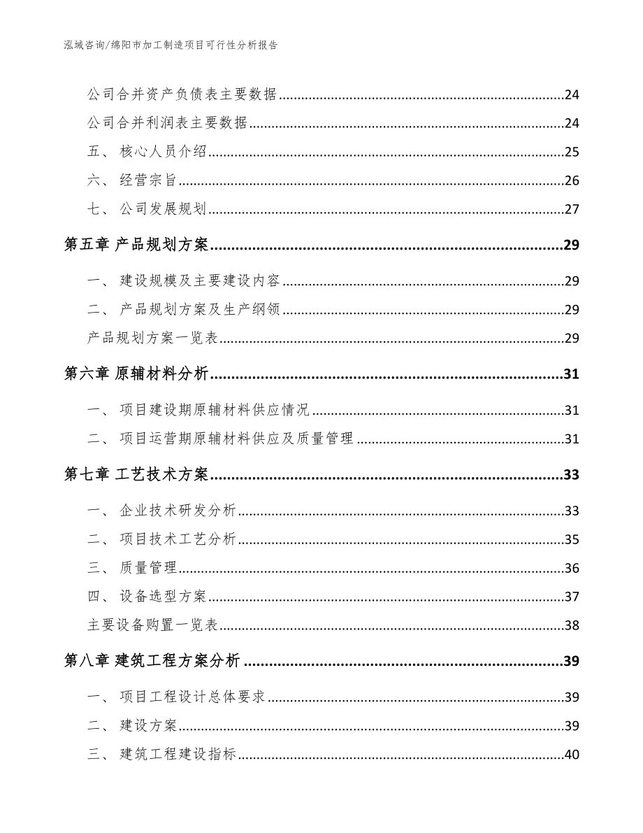 绵阳市加工制造项目可行性分析报告（范文参考）_第3页